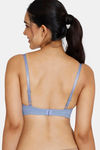Zivame Double Layered Non Wired 3/4Th Coverage T-Shirt Bra - Blue Blizzard — thumbnail 2